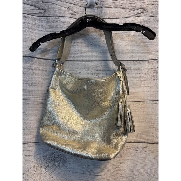 Coach Metallic Leather Bucket Legacy Bag - Picture 2 of 4